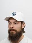 Бейсболка AMERICAN NEEDLE арт. 40742A-SEK Seattle Kraken Blue Line NHL (белый)